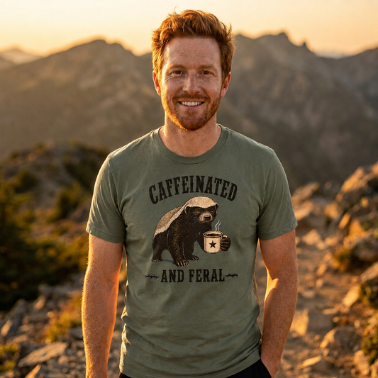 Caffeinated & Feral Unisex T-Shirt